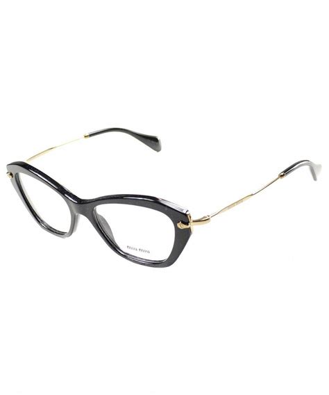 Miu Miu MU04LV 1AB1O1 Eyeglasses in Black